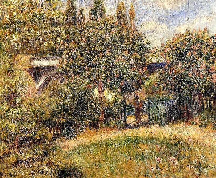 Pierre-Auguste Renoir Le Pont du chemin de fer a Chatou France oil painting art
